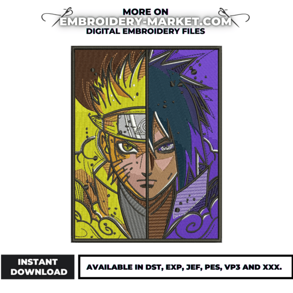 Anime Embroidery Design