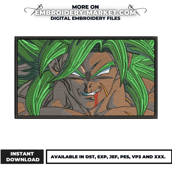 Anime Embroidery Design