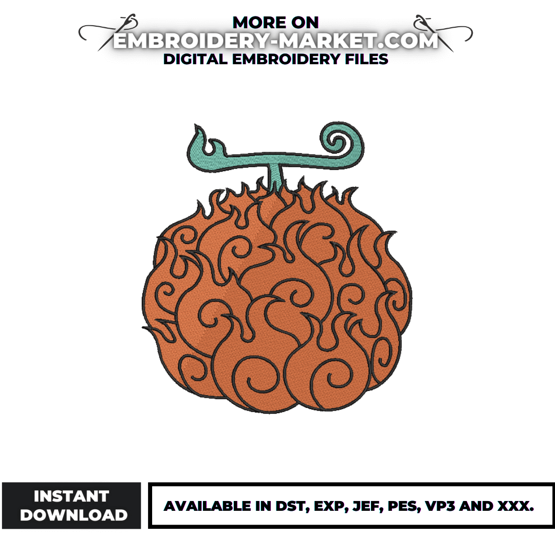 Anime Embroidery Design