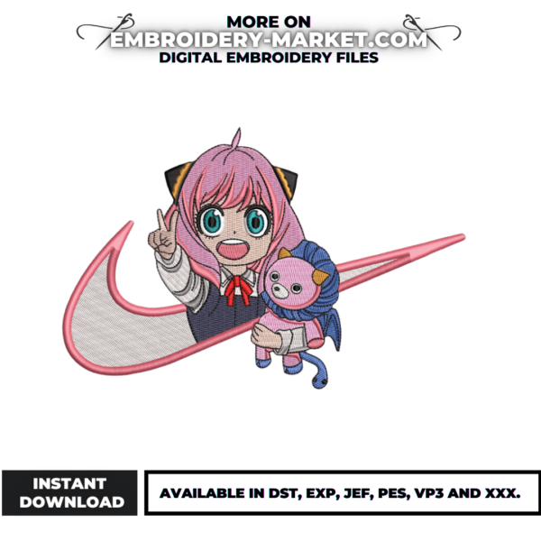 Anime Embroidery Design